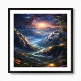 Dreamscape Hd Wallpaper Art Print