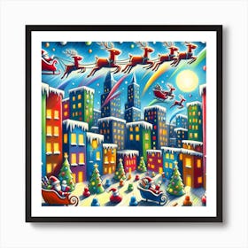 Super Kids Creativity:Christmas Santa Art Print