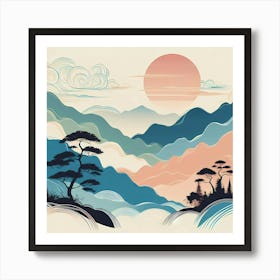 Asian Landscape 19 Art Print