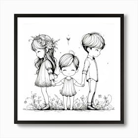 Creative Love And Relationship Illustration 42 Art Print