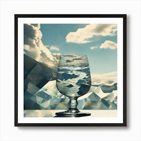 Copa de cristal Art Print