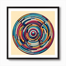 Abstract Circles 1 Art Print