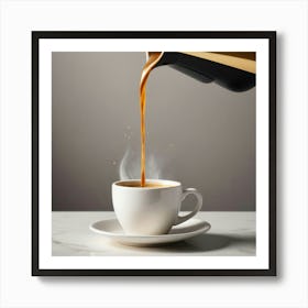 Pouring Coffee Into A Cup 6 Art Print