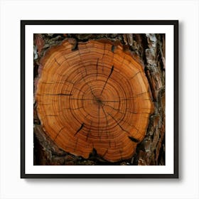 Firefly Tree, Pattern, Material, Background, Natural, Trunk, Abstract, Old, Wood, Brown, Nature, Rou (11) Art Print