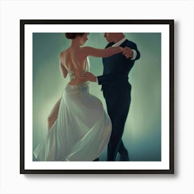 Tango Ballroom Dancers Art Print