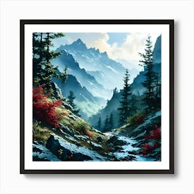 Mountain Stream Art Print