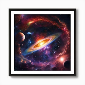 Galaxy In Space Art Print