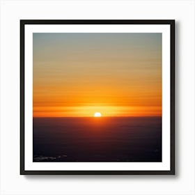 A Serene Tranquil Documentation Of Nature Capturing The Splendor Of Day Turning Into Dusk The Sky (6) Art Print