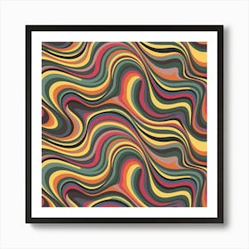 Abstract Wavy Pattern 11 Art Print