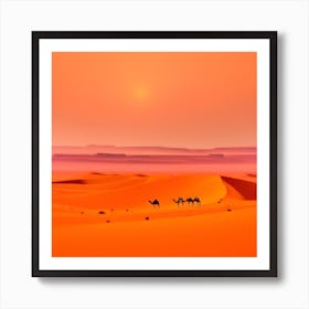 Sahara Countryside Peaceful Landscape (82) Art Print