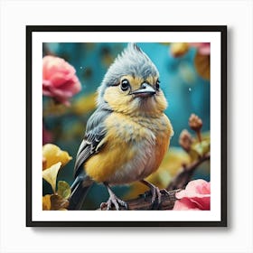 Little Bird In The Garden Art Print