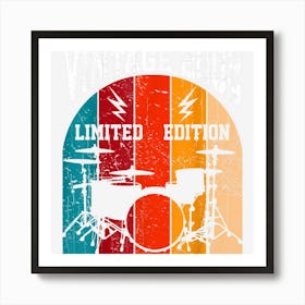 Vintage 2002 Drummer Retro 20th Birthday Drums Lover Art Print