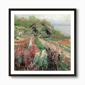 Path By The Sea Art Print