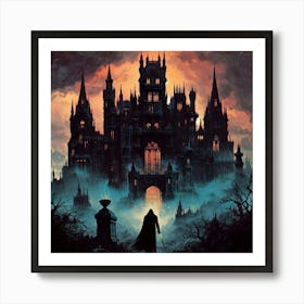 Vampire villa Art Print