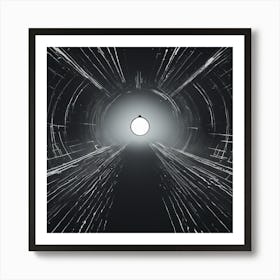 Tunnel In Space Art Print