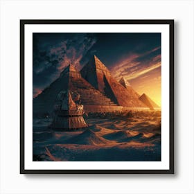 Egyptian Pyramids 3 Art Print