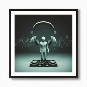 Dj man 4 Art Print