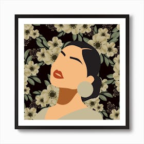 Flower Girl Poses (9) Art Print