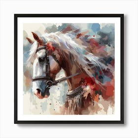 Horse Painting, Watercolor Equine Art, Art Print