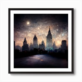 Cityscape New York Art Print
