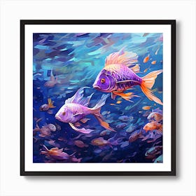 Tropical Fish Dreaming Art Print