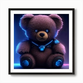 Tech Teddy Art Print