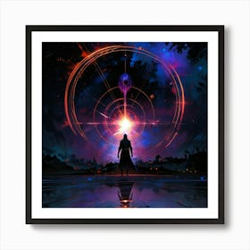 Man Of A Circle Art Print