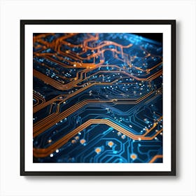 Circuit Board 3 Art Print