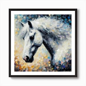 White Horse 2 Art Print