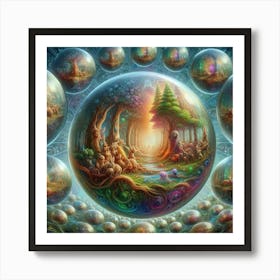 Psychedelic Forest 2 Art Print