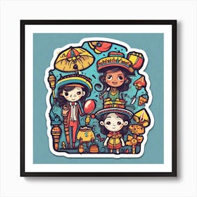 Mexican Children 4 Art Print