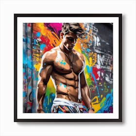 Graffiti Man 10 Art Print