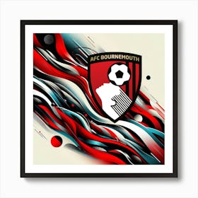 A.F.C. Bournemouth Logo Wall Arts 23 Art Print