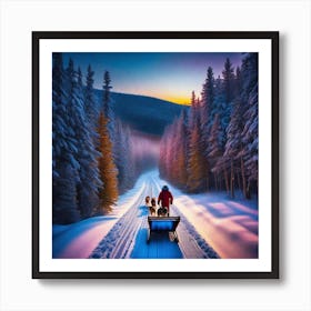 Sled Dog Art Print