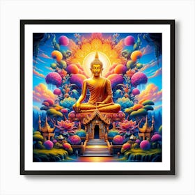 Buddha In The Forest Art Print