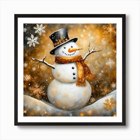 Snowman Art Print