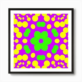 Abstract Psychedelic Flower 4 Art Print