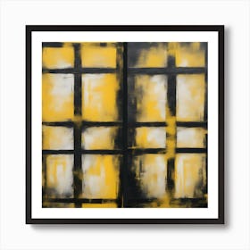 Yellow Squares 1 Art Print