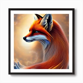 Beautiful Fox Art Print