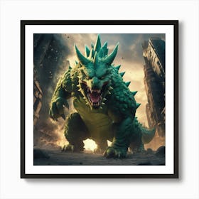 Godzilla Art Print