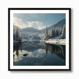 Winter Landscape - Winter Stock Videos & Royalty-Free Footage Art Print