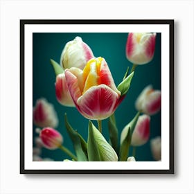 Tulips In A Vase Art Print