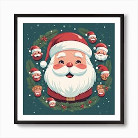 Christmas Santa 6 Art Print