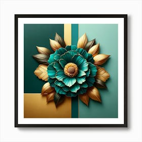 Abstract Flower Wall Art Art Print