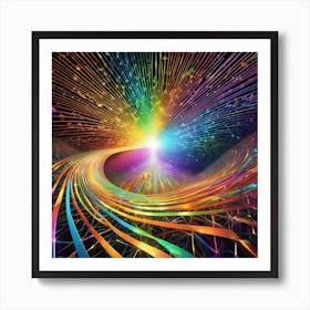 Rainbow Spiral Art Print