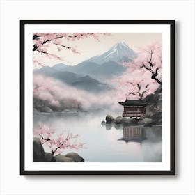 Misty Mountain Art Print