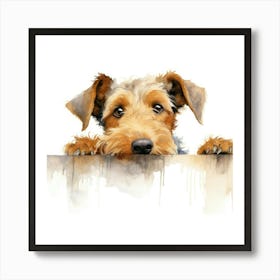 Welsh Terrier Dog 3 Art Print