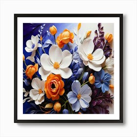 Paper Flowers Art Print