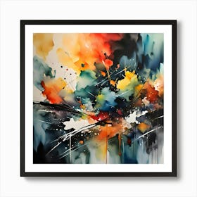 Water Color Abstract Art Art Print