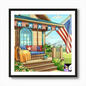 Porch Swing Art Print